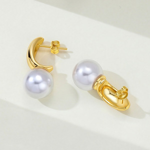 Pendientes de Perlas – Accesorios para Mujer, Pendientes de Circonia Hipoalergénicos, Ideales para Uso Diario y Ocasiones Festivas - Product Image 4