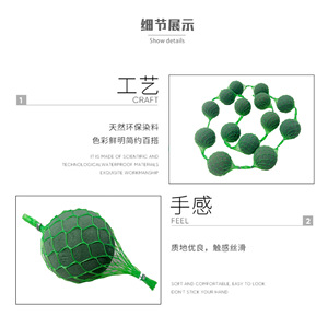 Bolas de espuma para flores, hebras de espuma verde, 12 bolas envueltas en malla para arreglos florales de boda, decoraciones de jardinería - Product Image 4
