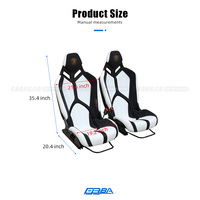 Asiento de Fibra de Carbono Seca SVJ Personalizable con Cuero, Edición Pista, para Lamborghini EVO
