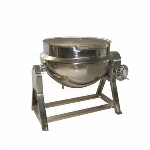Olla de doble camisa eléctrica/a gas de 100, 200, 300, 500 litros con agitador para arroz frito, máquina mezcladora de miel, jarabe y pasta - Precio - Product Image 2