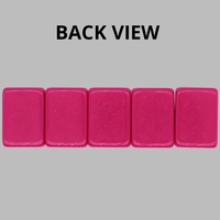 Mahjong américain gravé 4 couches, 1-3/16 po (30 mm), 160 tuiles, poids lourd, motif Magenta Fuchsia Hummingbird Spring Meadow Mat