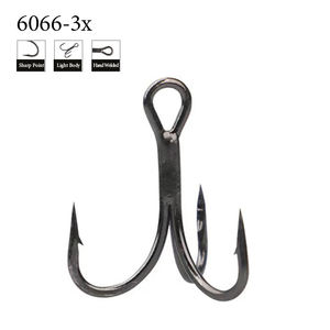 1000 piezas de anzuelos triples redondos súper afilados, 3 veces más resistentes, de acero con alto contenido de carbono, antirust, 1-18 #   Anzuelos Triples para Pesca Marina - Product Image 4