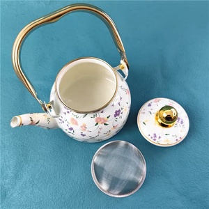 1.2L 2.0L men ấm trà Ấm đun nước tráng men rim còi emaye emaille đầy màu sắc màu đỏ màu xanh ollas de peltre <span class=keywords><strong>Avon</strong></span> đầy đủ đề can không gỉ - Product Image 5