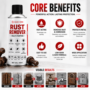 Spray <span class=keywords><strong>lubrificante</strong></span> antiruggine QUANHONG, spray rimuovi ruggine in bomboletta da 100ml/200ml/300ml/400ml, spray <span class=keywords><strong>lubrificante</strong></span> multiuso - Product Image 2