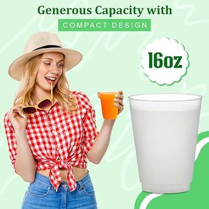 Bicchieri in Plastica Frost Flex da 16oz con Logo Personalizzato, Infrangibili e Riutilizzabili per Feste, Matrimoni ed Eventi - Product Image 3