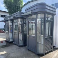 Poste de Garde Moderne Préfabriqué en Acier Galvanisé Durable pour Poste de Sécurité Extérieur Fixe