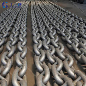 Gemi M1 M2 M3 için korozyona dayanıklı siyah boyalı galvanizli çapa zinciri - Product Image 6