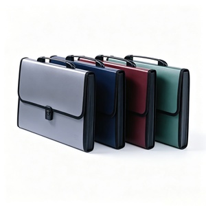 Estuche de oficina con asa Hebilla de 13 bolsillos con etiqueta de índice Hebilla organizadora de archivos de acordeón y mango ergonómico Archivo de expansión de PP - Product Image 3