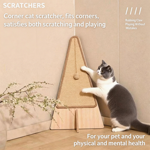 Papan Cakar Kucing Kayu Vertikal dari Dinding ke Dinding Ekstra Besar Tahan Aus Anti Gores Pelindung Sofa Papan Cakar Kucing - Product Image 1