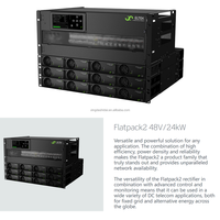 Eltek 19 pouces 4U hauteur de Distribution Flatpack2 48V/24kw redresseur intégré système d'alimentation cc intégré