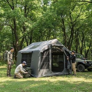 <span class=keywords><strong>Tente</strong></span> de camping gonflable de luxe en nylon Oxford de haute qualité pour usage familial en extérieur, <span class=keywords><strong>tente</strong></span> d'été à une chambre, tailles personnalisables - Product Image 1