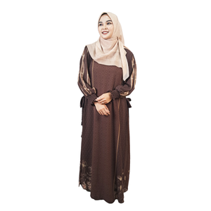 Robe musulmane Abaya Femme Haute Qualité Bon Prix Vente en Gros Cerutiy Bonne Qualité Femme Ramadhan Kreem Edition - Product Image 4