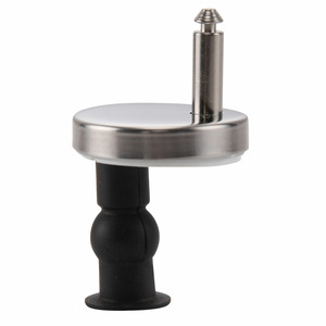 Charnières de siège de toilette en acier inoxydable avec amortisseurs en caoutchouc, design minimaliste pour usage général - Product Image 2
