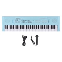 61 Key Electronic Keyboard Piano Musical Instrument with Microphone Dual Power Mode Portable Music Piano Keyboard 6 Demonstratio