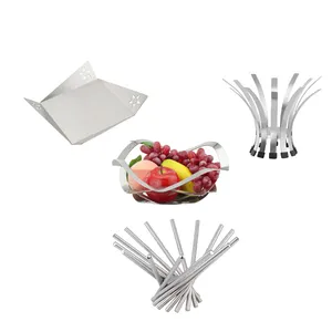 Factory EXW Price Metal Food Fruit Storage Wire Ornaments Organizer Kitchen Tableware Holder Products Custom Fabrication