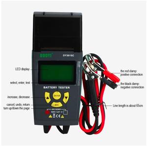 เครื่องทดสอบแบตเตอรี่รถยนต์ดิจิตอล DUOYI DY3015C 12V/24V เครื่องวิเคราะห์ยานยนต์ ได้รับการรับรองมาตรฐาน CE สำหรับการสตาร์ทและการชาร์จ ใช้กับเครื่องมืออัตโนมัติ - Product Image 2