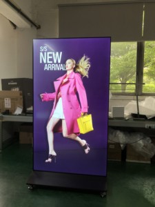 VETO LCD 실내 바닥 스탠딩 광고 디스플레이 풀스크린 4K UHD 안드로이드 스플라이스 실내 토템 디지털 사이니지 키오스크 - Product Image 3