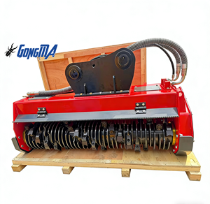 Broyeur à fléaux GONGMA pour engins de construction, mini-excavatrice 4-9 tonnes, roulement de boîte de vitesses, matériau Q355B+NM500, boîte en bois bleue 1 - Product Image 6