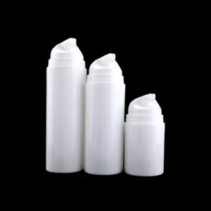 Aangepaste Afdrukken Logo Airless Plastic Pomp Fles, Luxe Luchtloze Pomp Fles, 30Ml 50Ml 80Ml Body Cream Airless Pomp Fles