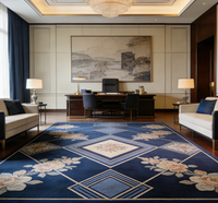 Tapis de couloir d'hôtel 5 étoiles de luxe imprimé en 3D, tapis imprimés pour chambres, tapis muraux pour hôtel