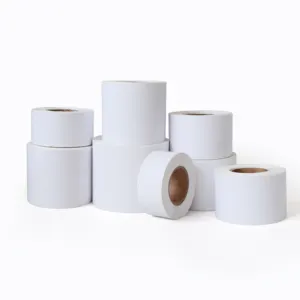 Paper Tape 80gsm Self Adhesive Semi Gloss Paper Sticker Coated Matte Paper Thermal Label Printing Jumbo Rolls