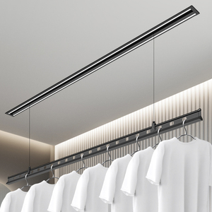 Balcon invisible encastré avec poteau de séchage, étendoir à linge électrique intelligent à levage automatique pour la maison - Product Image 3