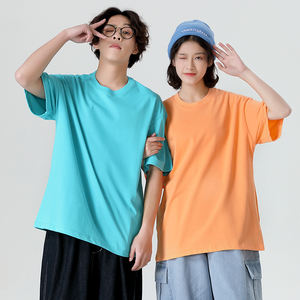 T-Shirt Oversize a girocollo larga da uomo 250 Gsm a maniche corte da uomo - Product Image 5