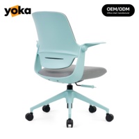 Chaise de bureau ergonomique en tissu, siège confortable pour les employés, pour l'espace de travail et l'étude à domicile, fabrication directe OEM/ODM
