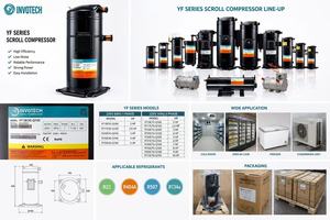 Compresor Scroll Invotech <span class=keywords><strong>Serie</strong></span> YF 2HP 2.5HP 3HP 4HP 5HP 220V 60Hz Monofásico para Refrigeración - Product Image 2