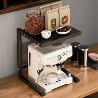 Estante organizador de cocina para ollas arroceras, freidoras de aire, cafeteras y utensilios de cocina, con niveles extensibles en altura
