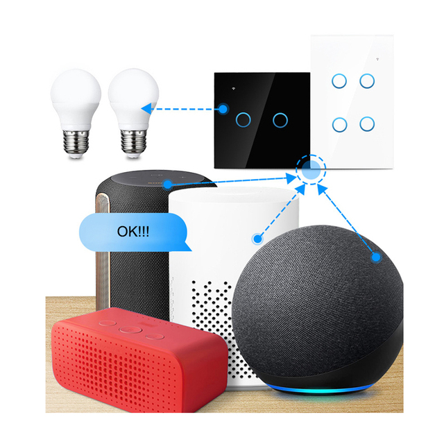 Wifi Switch Smart Home Voice Sensor Switch Panel