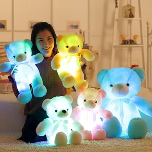 Oso de peluche LED gigante, regalo de Navidad, venta al por mayor