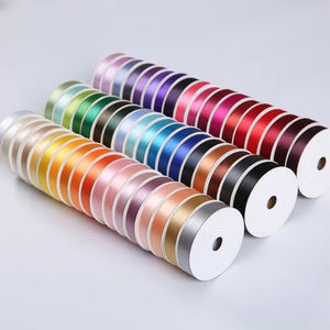 Атласные ленты для упаковки подарков, 4 см, высококачественные цветные полиэстеровые атласные ленты в рулонах для упаковки - Product Image 2