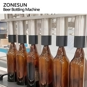 Máquina Llenadora y Tapadora de Botellas de Vidrio Semiautomática de Acero Inoxidable ZONESUN ZS-CFC5 de 6 Cabezales, Llenado Isóbarico al Vacío para Cerveza - Product Image 3