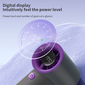 Tragbarer Handventilator mit 100 Geschwindigkeitsstufen und Digitalanzeige, Taschenformat für Reisen, Camping und Outdoor-Aktivitäten - Product Image 6