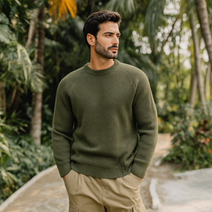 Hữu Cơ Len Crewneck Jumper Áo Len Đóng Cửa Dài Tay Áo Mùa Đông/Mùa Thu Thoáng Khí Chống Nhăn Mô Hình Thiết Kế In Ấn - Product Image 6