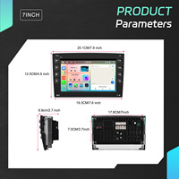 Autoradio Android Hikity 6+128/4+64G 7'' pour Renault Megane2 2002-2009, CarPlay sans fil, Android Auto, GPS WIFI/GPS OEM