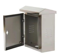 Boîte de distribution d'énergie en acier inoxydable, protection IP3X, serrure hybride, boîte électrique compacte et durable pour une énergie 380V sécurisée