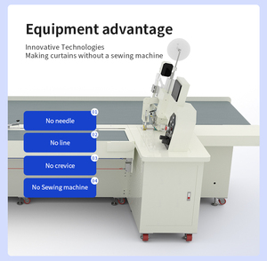 Meilleur fournisseur EISENKO, machine de soudage de rubans de rideaux automatiques de haute qualité contrôlée par PLC, haute efficacité, faible coût - Product Image 5