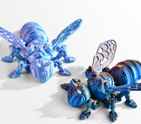 Nouvelle Statue Modèle Abeille Cyberpunk 3D 2025 – Jouet Personnalisé pour Enfants avec Ailes Mécaniques et Décoration Abeille Colorée – Cadeau
