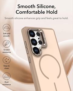 GSCASE fuerte magnético personalizado sensación <span class=keywords><strong>de</strong></span> piel cubierta a prueba <span class=keywords><strong>de</strong></span> golpes Anti huella digital esmerilado Simple funda trasera para Samsung S26 Ultra - Product Image 5