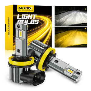 Ampoules de phare LED AUXITO H8/9/11/16JP 12V 18V 13W 3600lm 6500K Jaune Blanc 1:1 HID Led pour voiture - Product Image 1