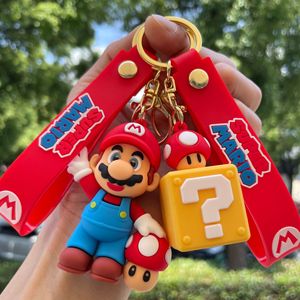 Llavero de Mario, Personaje de Videojuego, Colgante de Muñeco de Dibujos Animados, Cordón para Muñeca, Adorno para Colgar en el Coche o Bolso, para Niños - Product Image 2