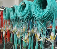Aquatique Turquoise 1.6mm 3.5m FTTH Drop Cable G657A2 Fibre Optique Patchcord Pigtail Sc/APC Telecom Power Garter