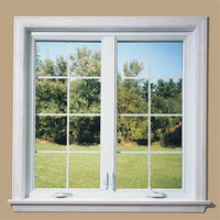 Fenêtre coulissante moderne en PVC à double vitrage Low-E, étanche, pour construction neuve, certifiée NFRC, idéale pour cuisine et cour.