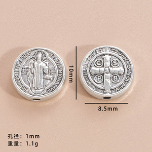 Popolari Accessori Vintage in Lega di Zinco Elettroplaccata con Perline della Vergine <span class=keywords><strong>Maria</strong></span> e <span class=keywords><strong>Gesù</strong></span>, Forati <span class=keywords><strong>per</strong></span> Creazioni Fai-da-Te - Product Image 5