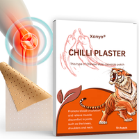 Patch antidouleur personnalisé à la formule de piment fort Tiger Chilli pour les douleurs musculaires, articulaires, du dos, des épaules et du cou