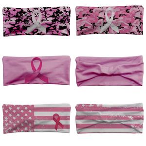 Diadema de <span class=keywords><strong>cinta</strong></span> Rosa personalizada pura para mujer, bandas para el sudor, sublimación para correr, entrenamiento deportivo, banda para la cabeza de seguridad - Product Image 1