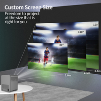 Proyector portátil con WIFI y para Bluetooth 8K 1080P HD Android9.0 Soporte conecta teléfonos móviles y USB para cine en casa