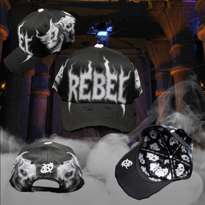 Gorras de béisbol personalizadas de gamuza de 5 paneles con cruz de Anubis, estilo Rebel, calidad G5, originales, El Mago 31 - Product Image 1